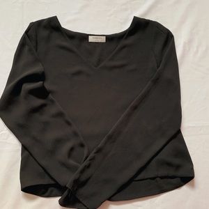 Babaton Murphy silky black blouse